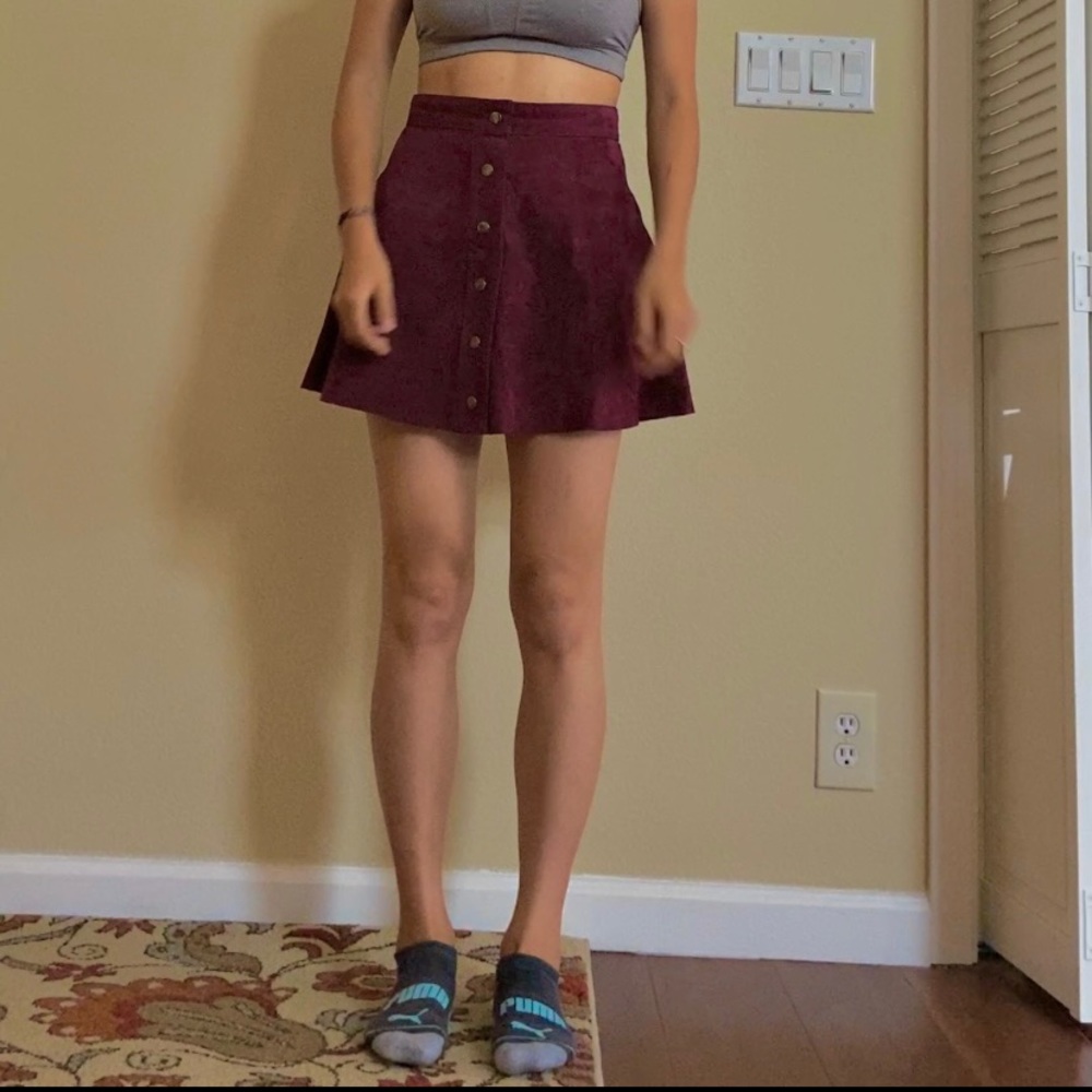 Maroon skirt